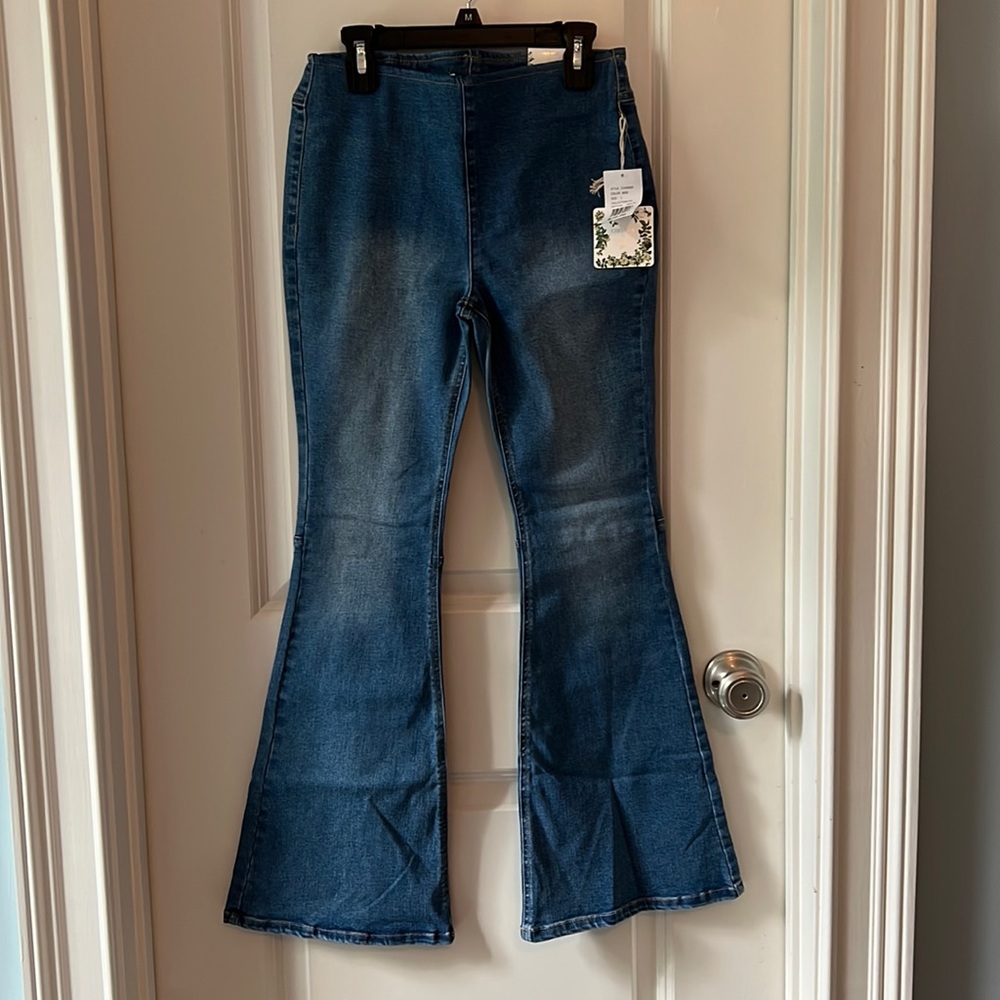 NWT Chelsea & Violet girls flare jeans size L
